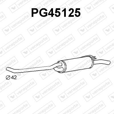  PG45125 VENEPORTE Глушитель выхлопных газов конечный