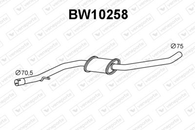  BW10258 VENEPORTE Предглушитель выхлопных газов