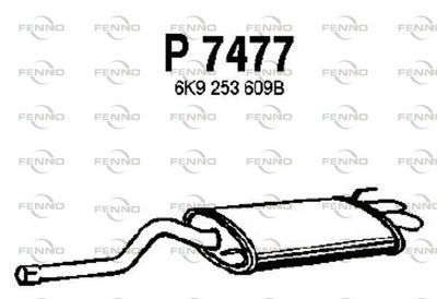  P7477 FENNO Глушитель выхлопных газов конечный