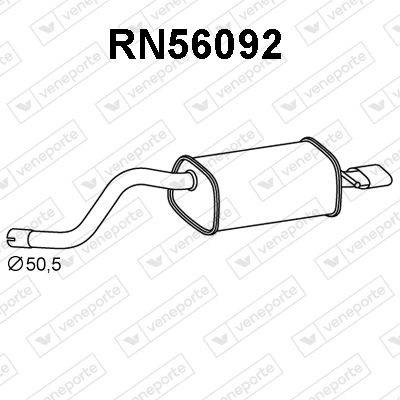  RN56092 VENEPORTE Глушитель выхлопных газов конечный