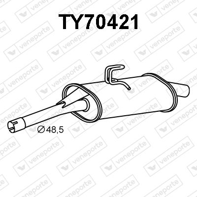  TY70421 VENEPORTE Глушитель выхлопных газов конечный