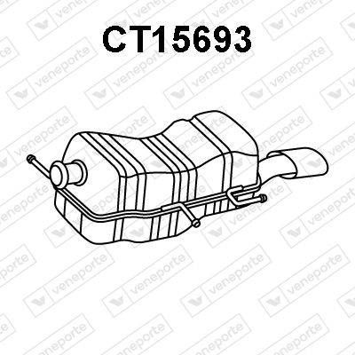  CT15693 VENEPORTE Глушитель выхлопных газов конечный