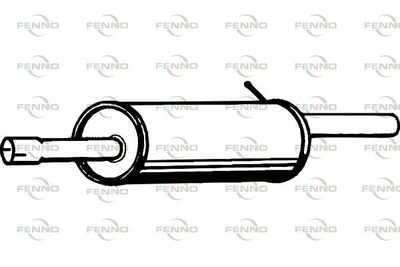  P1901 FENNO Глушитель выхлопных газов конечный