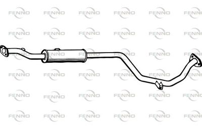  P3914 FENNO Средний глушитель выхлопных газов