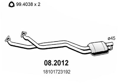  082012 ASSO Предглушитель выхлопных газов