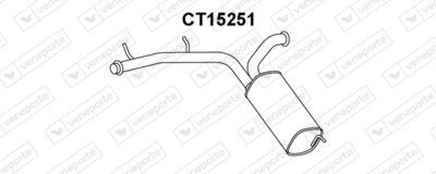  CT15251 VENEPORTE Глушитель выхлопных газов конечный