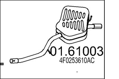  0161003 MTS Глушитель выхлопных газов конечный