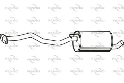  P2531 FENNO Средний глушитель выхлопных газов