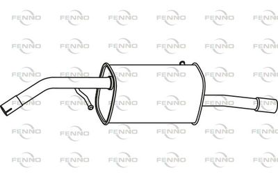  P17040 FENNO Глушитель выхлопных газов конечный