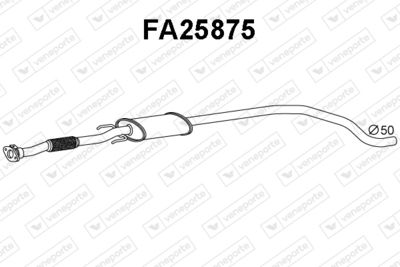  FA25875 VENEPORTE Предглушитель выхлопных газов