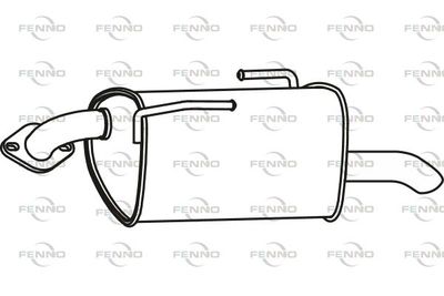  P60030 FENNO Глушитель выхлопных газов конечный