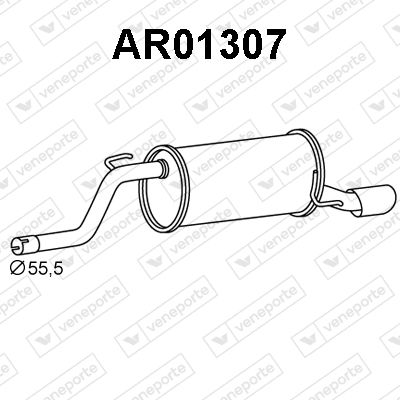  AR01307 VENEPORTE Глушитель выхлопных газов конечный