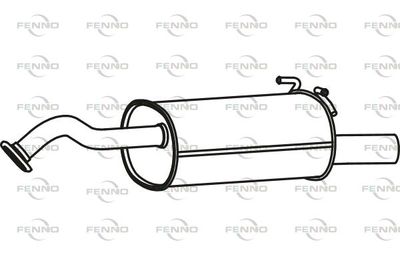  P2762 FENNO Глушитель выхлопных газов конечный