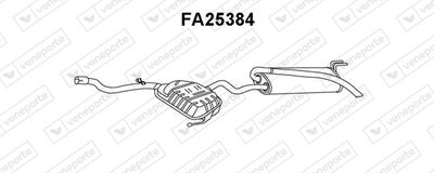  FA25384 VENEPORTE Глушитель выхлопных газов конечный