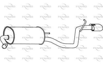  P31041 FENNO Глушитель выхлопных газов конечный