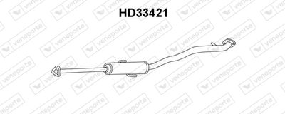  HD33421 VENEPORTE Предглушитель выхлопных газов