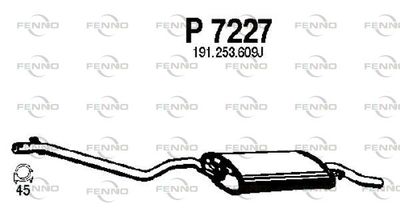  P7227 FENNO Глушитель выхлопных газов конечный