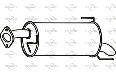  P62009 FENNO Глушитель выхлопных газов конечный