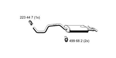  640251 ERNST Глушитель выхлопных газов конечный
