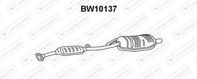  BW10137 VENEPORTE Глушитель выхлопных газов конечный