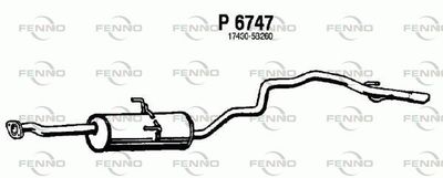  P6747 FENNO Глушитель выхлопных газов конечный