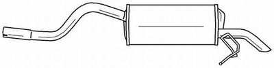 49646 SIGAM Глушитель выхлопных газов конечный