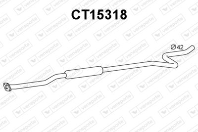  CT15318 VENEPORTE Предглушитель выхлопных газов