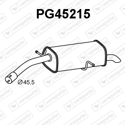  PG45215 VENEPORTE Глушитель выхлопных газов конечный