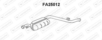  FA25012 VENEPORTE Глушитель выхлопных газов конечный