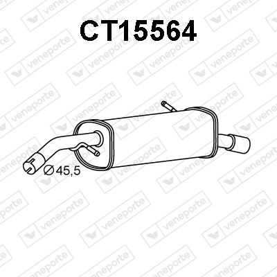  CT15564 VENEPORTE Глушитель выхлопных газов конечный