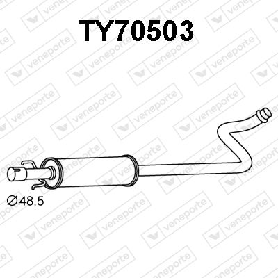  TY70503 VENEPORTE Предглушитель выхлопных газов