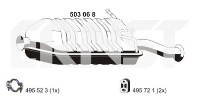  503068 ERNST Глушитель выхлопных газов конечный