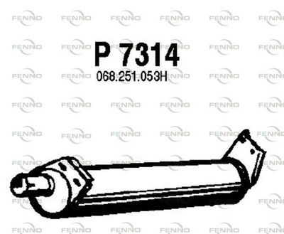  P7314 FENNO Глушитель выхлопных газов конечный