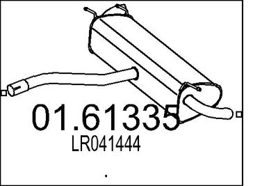  0161335 MTS Глушитель выхлопных газов конечный