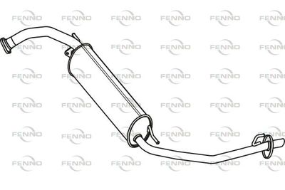  P2765 FENNO Глушитель выхлопных газов конечный