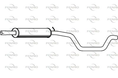  P72121 FENNO Средний глушитель выхлопных газов