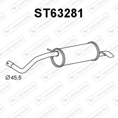  ST63281 VENEPORTE Глушитель выхлопных газов конечный