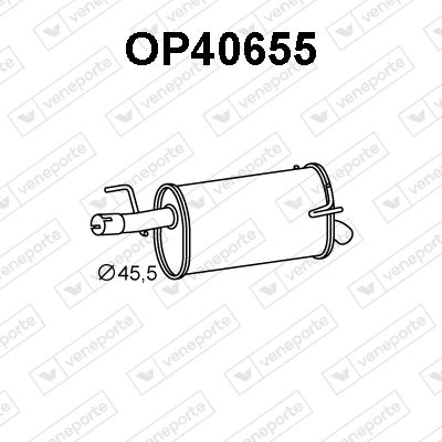  OP40655 VENEPORTE Глушитель выхлопных газов конечный