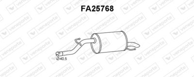  FA25768 VENEPORTE Глушитель выхлопных газов конечный