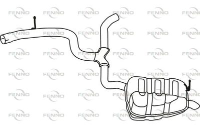  P57062 FENNO Глушитель выхлопных газов конечный