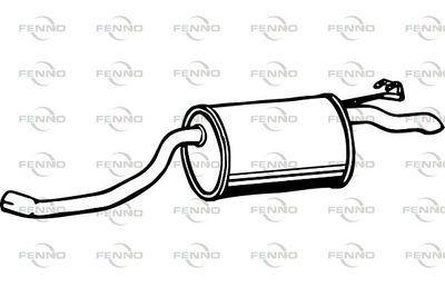  P2213 FENNO Глушитель выхлопных газов конечный