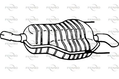  P4442 FENNO Глушитель выхлопных газов конечный