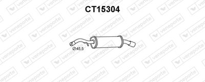  CT15304 VENEPORTE Глушитель выхлопных газов конечный