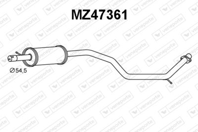  MZ47361 VENEPORTE Предглушитель выхлопных газов