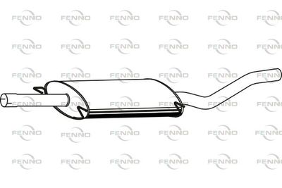  P36031 FENNO Глушитель выхлопных газов конечный