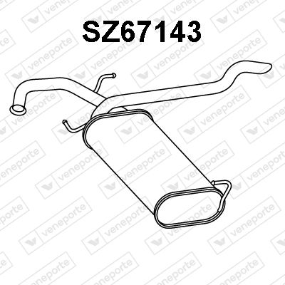  SZ67143 VENEPORTE Глушитель выхлопных газов конечный