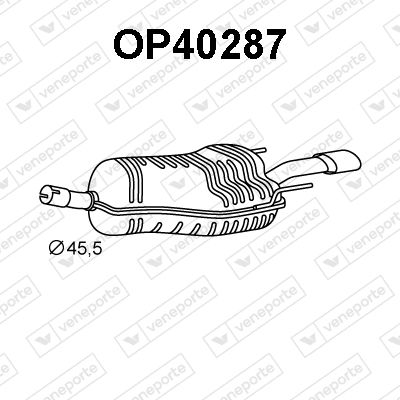  OP40287 VENEPORTE Глушитель выхлопных газов конечный