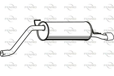  P10016 FENNO Глушитель выхлопных газов конечный