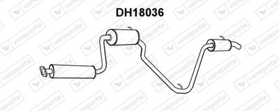  DH18036 VENEPORTE Глушитель выхлопных газов конечный