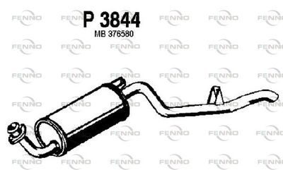  P3844 FENNO Глушитель выхлопных газов конечный